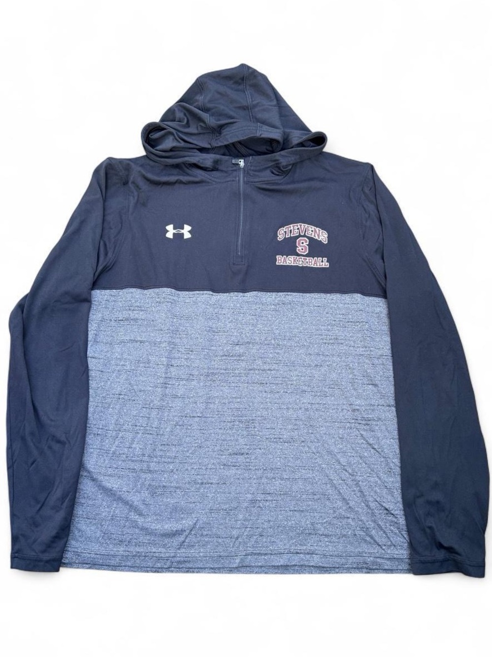 Under Armour Stevens Basketball Quarter-Zip Hoodie – Black/Gray, L